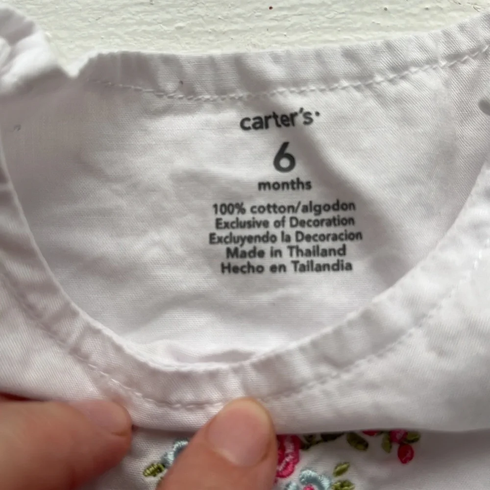 Carters baby eyelet dress top 6m